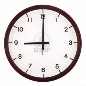 16420120-classic-analog-clock-pointing-at-9-o-clock-isolated-on-white-background