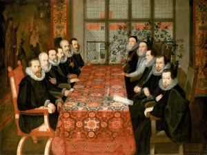 English and Spanish diplomats negotiate peace in 1604