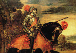 Emperor on horseback, by Titian