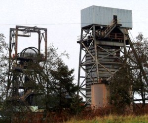 Closed coal mine in England